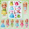 Magnetic Dress Up Dolls,Paper Dolls for Girls Ages 4-10,DIY Princess Magnetic Dress-Up Doll Pretend Play Set for Birthday (Lea)