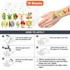 100 PCS Happy Sukkot Sukkah Temporary Tattoos Themed Birthday Party Decorations Favors Supplies Decor Cute Chag Sameach Harvest Jewish Tattoo Stickers Gifts For Game Boys Girls Classroom School Prizes