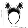 Generic Halloween Headbands Hair Bands for Women's Girls Spider Bat Headbands Kids Adult Halloween Hair Hoop Halloween Head Bands for Cosplay Halloween Party Decorations, Black-2pcs