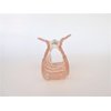 Generic lite pink and white marbled hair claw clip medium fine hair