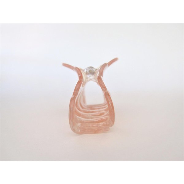 Generic lite pink and white marbled hair claw clip medium fine hair