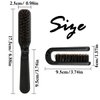Travel Hair Brush Foldable Hairbrush Pocket-fit Mini Hairbrush Wild Boar Bristle Travel Hairbrush for Men, Women and Children Compact Finishing Hairbrush Dry and Wet Straight Curls (black)