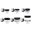 Beauticom 20 gram/20ml Empty Clear Small Round Travel Container Jar Pots with Lids for Make Up Powder, Eyeshadow Pigments, Lotion, Creams, Lip Balm, Lip Gloss, Samples (48 Pieces, Gray)