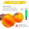 Four Square Balls, 8.5 Inch Playground Ball for Kids Outdoor Dodgeball Kickball Handball Game with Hand Pump (4 Pack)
