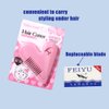 Booge Peach Heart Double Sided Hair Trimmer with 10 Razor Blades for Women, Girls