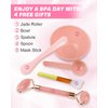Jelly Mask for Facials Professional, Moisturizing & Hydrating Peel Off Jelly Mask SPA Set - 10 Treatments (Rose, Hyaluronic Acid, 24K Gold, Lavender, Kiwi, VC, Bamboo, Himalayan, Chamomile, Tea Tree)