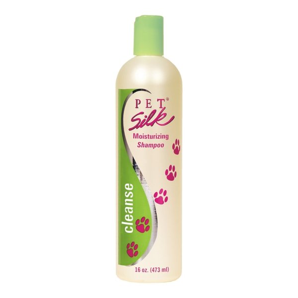 Pet Silk Cleansing Moisturizing Shampoo 16oz, Suitable for Allergy Pro, Dry Itchy & Irritated Skin Types, for Dogs, Puppies, Cats & Horses, Cleanses & Deodorizes Enhanced with Vitamin E and Silk!