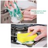 Sponge Individually Wrapped 24 Pack Kitchen Dishwashing Sponge, Non Scratch Scouring Pad, Odor-Free Sponge Wipes for Travel Apartments
