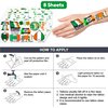 86 PCS St Patricks Day Temporary Tattoos Irish Birthday Party Decorations Themed Party Favors Supplies Decor Green Shamrock Tattoo Stickers Cute Gifts for Kids Boy Girl Prizes Rewards