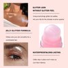 Roll-on Body Glitter Gel, Mardi Gras Mermaid Sequins Holographic Face Glitter Paint， Hair Glitter Gel Festival Accessories,Rave Party &Halloween Body Glitter Makeup for Women (#04)