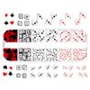 Poker Nail Charms (2 Boxes) Charms for Nails Design for Acrylic Nails Dice Nail Art Nail Jewels for Nail Art Nail Supplies