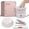 Willowash Electric Nail Soaking Bowl, Acetone-Proof Acrylic Remover Kit, Dip Powder Remover for Home Use, Heats for 50% Faster Removal