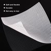 20 Sheets Plastic Canvas, 7CT Clear Plastic Mesh Canvas Sheets for Embroidery, Cross Stitch Plastic Aida Plastic Mesh Screen for Crafts DIY Crochet Projects (5.4x5.4inch)