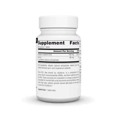 Source Naturals Vitamin B-2 Riboflavin 100 mg Supports Energy Production - 100 Tablets