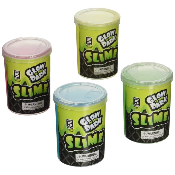 Glow Slime Party Pack - Includes 12 Glow in The Dark Slime containers - Fun Gross and Glow Party Supplies