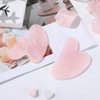 rosenice Gua Sha Facial Tools Guasha Tool Gua Sha Jade Stone for Face Skincare Facial Body Acupuncture Relieve Muscle Tensions Reduce Puffiness Festive Gifts (Pink)