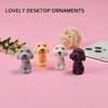 24 Pcs Animal Pencil Erasers Toppers,Pencil Top Erasers,3D Cute Dog Cap Easters Desk Pet Erasers for Kids