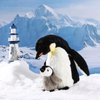 MiniInflat Set of 2 Penguin Stuffed Animals Mom and Baby Mini Penguins Realistic Penguin Toys Stuffed Penguin Cute Penguin Plush Toy Gifts for Boys and Girls Baby Shower Decorations Nursery Decor