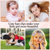 Gingbiss 8 Pairs/16 Pack Hair Clips for Girls, Flower/Star/Crown/Heart/Butterfly Shaped Kids Hair Barrettes, Cute Hair Clips Metal Snap Hair Pins Sparkly Hair Styling Accessories for Girls Kids