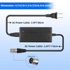 BXIZXD 24V 3-Pin XLR Scooter Battery Charger for Wheelchairs, Jazzy Power Chair, Go-Go Elite Traveller SC40E/SC44E, Ezip 400/500, Mountain Trailz, Mongoose M150, Schwinn S300-3.9ft