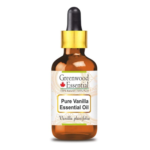 Greenwood Essential Pure Vanilla Essential Oil (Vanilla planifolia) Steam Distilled 30ml (1 oz)