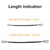 Jranter Bungee Dock Line Mooring Rope for Boat 3.5 ft 2 Pack