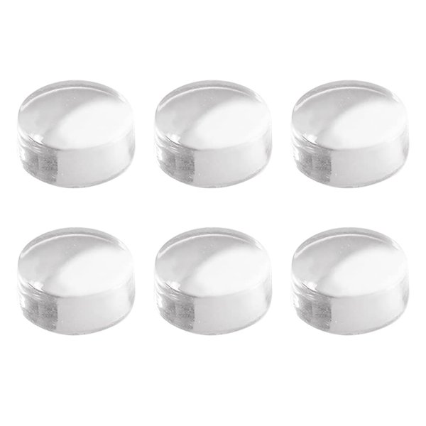 GSHLLO 6 Pcs Clear Silicone Nail Stamper Heads Jelly Nail Art Stamper Head French Tip Nail Stamping Head Nail Stamp Replacement Heads Nail Art Manicure Tools