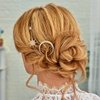 Bartosi Rhinestone Moon Hair Clips Gold Star Hairpins Crystal Decorative Bobby Pin Bride Wedding Hair Pins Side Clip Hair Accessories for Women and Girls (Pack of 3)