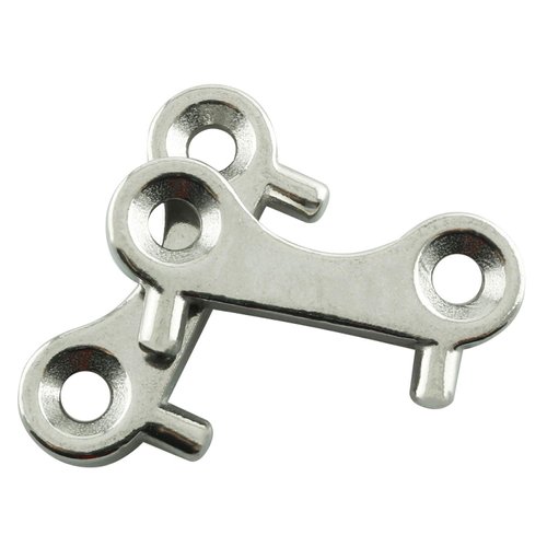 JCBIZ 2pcs Deck Fill Plate Key, 316 Stainless Steel Marine Boat Yacht Gas Water Fuel Tank Deck Fill Filler Spare Key Replacement Plate Tool