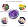 Purple Hair Color WAX 4.23 oz, Instant Hair Dye Wax, Natural Temporary Hair Color for Men and Women, Party, Daily Use, Cosplay