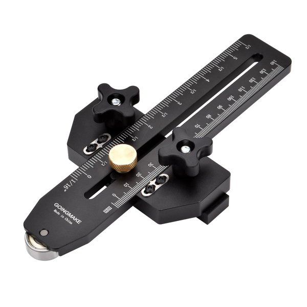 GOINGMAKE Thin Rip Jig Table Saw Jig Guide for Making Repetitive Narrow Thin Strip Cuts Woodworking Tools Fast Thin Ripping Guide for Table Saw Band Saw Router Table Fits for 3/8" x 3/4" T Slot
