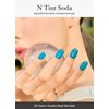 ohora Semi Cured Gel Nail Strips (N Tint Soda) - Blue, Tint, Works with Any UV/LED Nail Lamps, Salon-Quality, Long Lasting, Easy to Apply & Remove - Includes 2 Prep Pads, Nail File & Wooden Stick