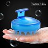 Vtrem Scalp Massage Brush Dandruff 2 Pack Wet and Dry Shampoo Brush Scalp Massager with Soft Silicone Rubber Hair Brush Shower for Women, Men, Pet (Blue & Yellow)