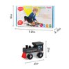 Wondertoys 16 Piece Magnetic Wooden Train Set for Toddlers - Includes Storage Bag and Track Accessories
