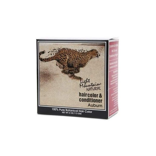 Light Mountain Natural Henna Hair Color and Conditioner Auburn