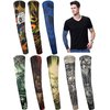 iToolai Temporary Tattoo Sleeves for Men, 8 pcs Set UV Protection Cooling Tattoo Arm Sleeves Slip on(Monster Designs)