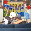 Football Happy Birthday Banner, Sports Happy Birthday Banner, Football Birthday Banner, Touchdown Banner, Sports Banner, Football Birthday Party Decorations, Gold Glitter