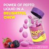 Pepto Bismol Chews, Fast and Effective Digestive Relief from Nausea, Heartburn, Indigestion, Upset Stomach, Diarrhea, Berry Mint Flavor, 72 Total (3 Packs of 24)