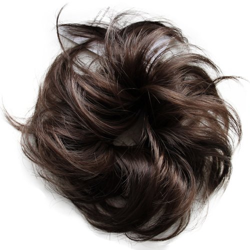 CAISHA Small Scrunchy Updo Hairpiece Ponytail Extensions Hair Tie Brown G2C