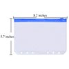 Antner 12PCS A5 Binder Pockets 6-Hole Budget Cash Envelopes for A5 6-Ring Binder, Multicolor Zipper Binder Pouches Panner Inserts Money Organizer Stuffing Envelopes for Savings Challenge Binder