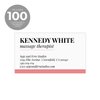 Personalized Modern Hairstylist Business Cards / 100 Custom Feminine Business Cards / 2" x 3.5" Small Flat Pink Black Beauty Salon Business Card Pack/Made in The USA