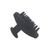 KOENWEENI Silicone Scalp Massager Shampoo Brush Scrubber with Soft Bristles Exfoliator for Shower Dandruff Removal Wet Dry Hair Growth and Care Black