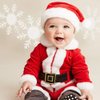 CCINEE Kids Santa Hat,Christmas Santa Hat Velvet Plush Red Hat for Home Decoration Xmas Party Supplies