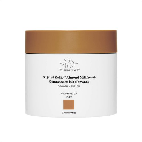 Drunk Elephant Moisturizing,Nourishing,Softening Sugared Koffie Almond Milk Body Scrub (270 mL / 9 Fl Oz)