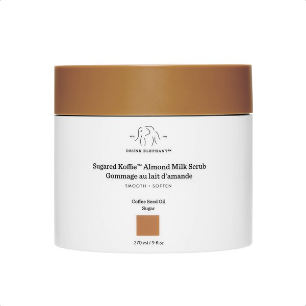 Drunk Elephant Moisturizing,Nourishing,Softening Sugared Koffie Almond Milk Body Scrub (270 mL / 9 Fl Oz)