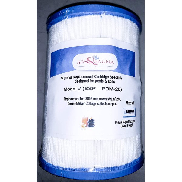 Spa & Sauna Parts Replacement Cartridge Filter For Dream Maker, Aquarest PDM28 461273