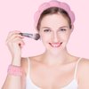 Beleki Spa Headband for Washing Face, Sponge Face Wash Headband and Wristband Set for Makeup Skincare Headbands Puffy Non Slip Headwear Hair Accessories for Women Girls, Pink