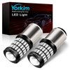 Yorkim Bright 1157 LED Bulbs Red, 1157 Brake Light Bulb, 9-30V 1157 2057 2357 7528 BAY15D LED Bulb with Projector Replacement for Back Up Reverse Lights or Tail Lights - Red