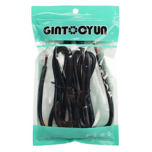 DC Power Pigtails Cable,3FT DC 5.5MM x 2.1MM Male Plug to Bare Wire Open End Power Wire Supply Repair Cable,16 AWG Barrel Connector Pigtail for CCTV Security Camera,DVR,LED Strip Light Etc-2 Pcs(M)