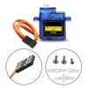 Dorhea 5 Pcs SG90 Micro Servo Motor Mini Servo SG90 9g Servo Kit Compatible with RC Helicopter Airplane Car Boat Robot Arm/Hand/Walking/Servo Door Lock Control